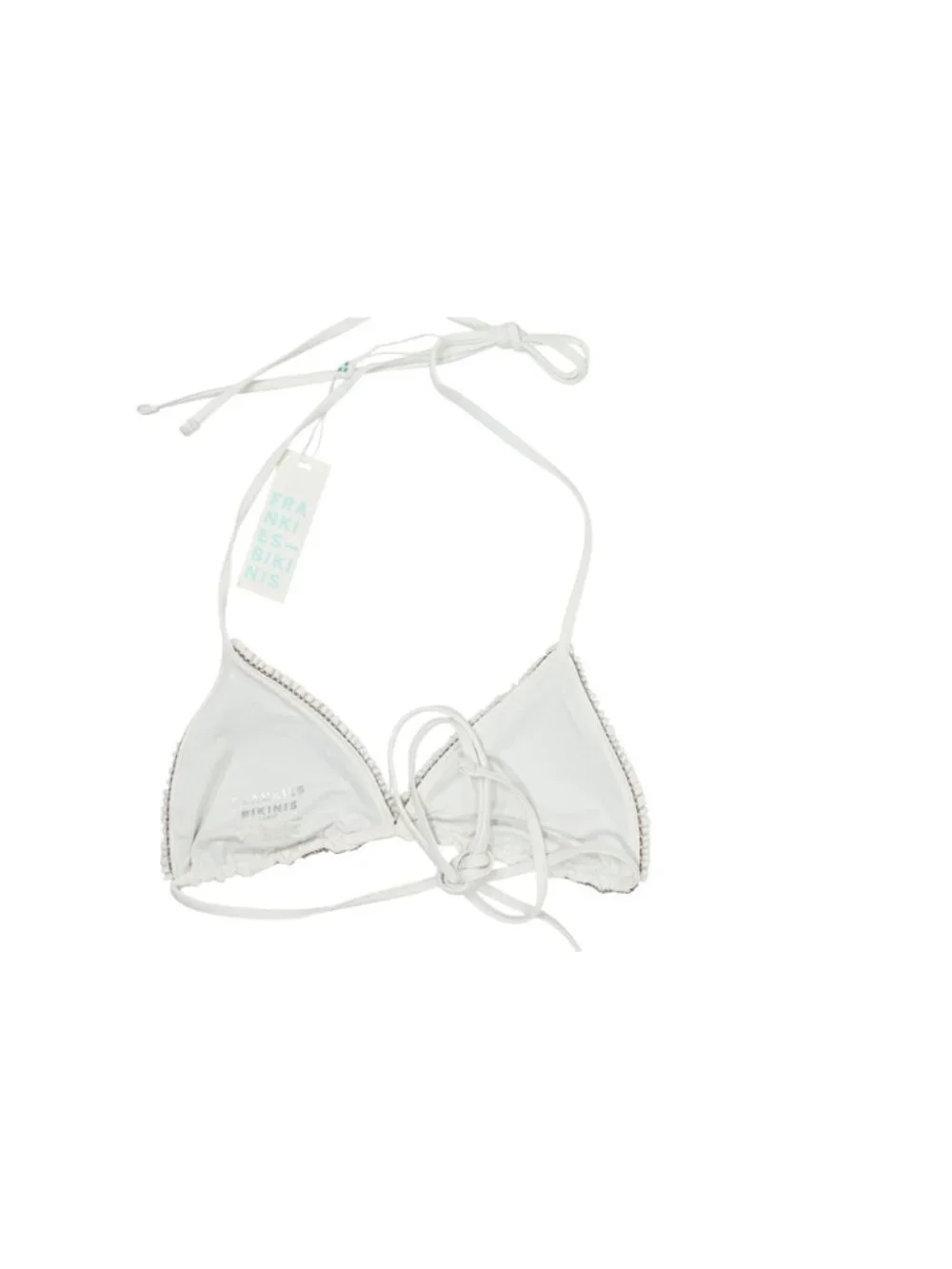 Frankies Bikinis Nick Gingham Top in Brown Gingham